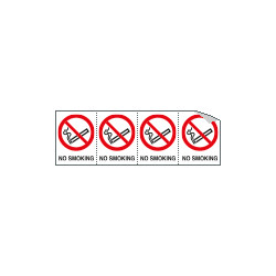 Sheet n. 4 label "NO SMOKING"