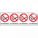 Sheet n. 4 label "NO SMOKING"