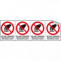 Sheet n. 4 label "DO NOT OPERATE. . . "EN ISO 7010
