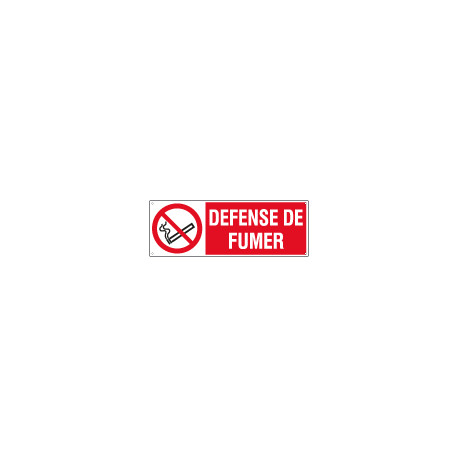 Sign prohibition DEFENSE DE FUMER EN ISO 7010 P002