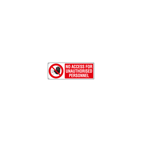 Sign prohibition NO ACCESS