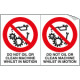 Sheet n. 2 label DO NOT OIL OR. . .
