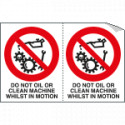 Sheet n. 2 label DO NOT OIL OR. . .
