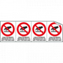 Sheet n. 4 label UNAUTHORISED. . .