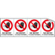 Sheet n. 4 label NO ENTRY TO. . .