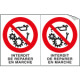Sheet n. 2 label INTERDIT DE REPARER. . .