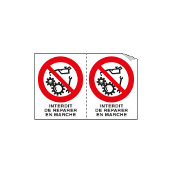 Sheet n. 2 label INTERDIT DE REPARER. . .