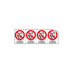 Sheet n. 4 label INTERDIT DE REPARER. . .