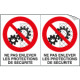 Sheet n. 2 label NE PAS ENLEVER. . .
