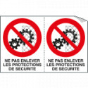 Sheet n. 2 label NE PAS ENLEVER. . .