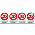 Sheet n. 4 label NE PAS ENLEVER LES . . . .