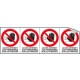 Sheet n. 4 label ACCES INTERDIT AU PERSONNES