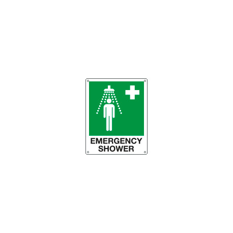 Sign emergency EMERGENCY SHOWER EN ISO 7010 E012