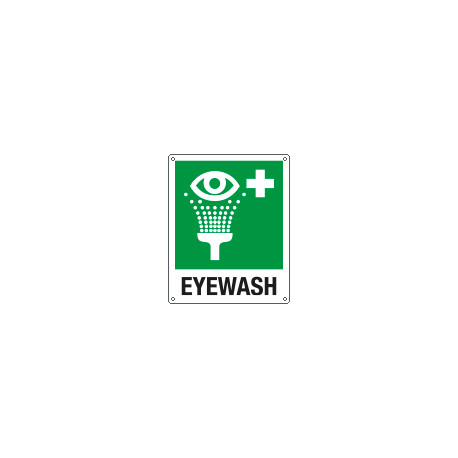 Sign emergency EYEWASH EN ISO 7010 E011
