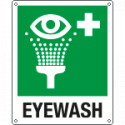 Sign emergency EYEWASH EN ISO 7010 E011