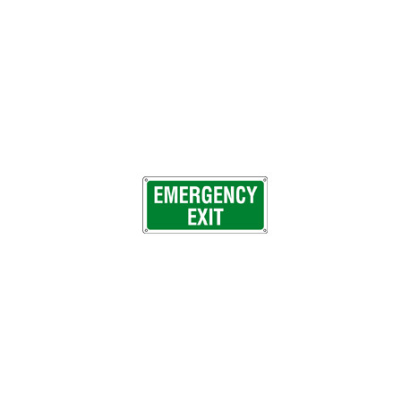 Sign safety self-adhes. EMERGENCY EXIT