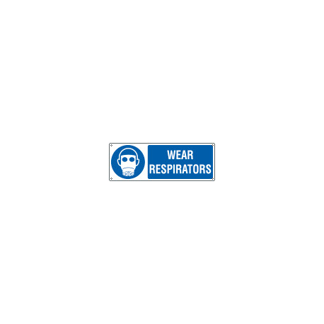 Sign hazard WEAR RESPIRATORS EN ISO 7010 M017