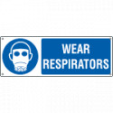 Sign hazard WEAR RESPIRATORS EN ISO 7010 M017