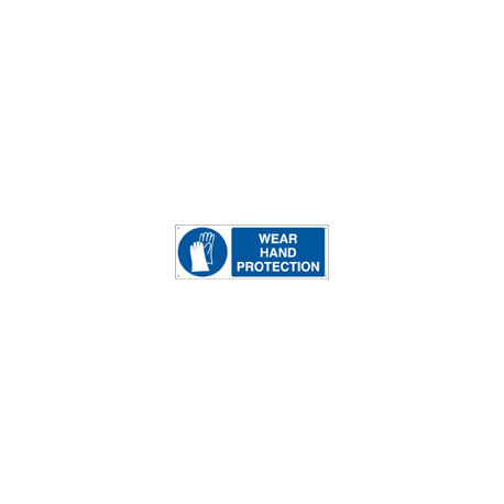 Sign mandatory WEAR HAND PROTECTION EN ISO 7010