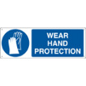 Sign mandatory WEAR HAND PROTECTION EN ISO 7010