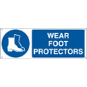 Sign mandatory WEAR FOOT PROTECTORS EN ISO 7010