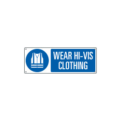 Sign hazard WEAR HI-VIS CLOTHING EN ISO 7010 M015