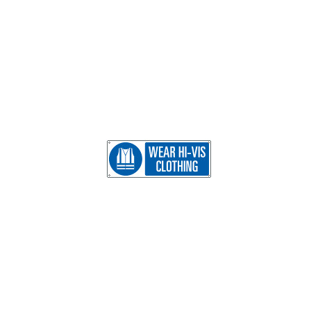 Sign hazard WEAR HI-VIS CLOTHING EN ISO 7010 M015