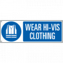Sign hazard WEAR HI-VIS CLOTHING EN ISO 7010 M015