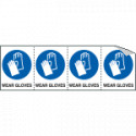 Sheet n. 4 label "WEAR GLOVES"