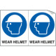 Sheet n. 2 label "WEAR HELMET"