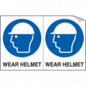 Sheet n. 2 label "WEAR HELMET"