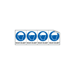 Sheet n. 4 label WEAR HELMET EN ISO 7010 M014