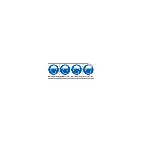 Sheet n. 4 label WEAR HELMET EN ISO 7010 M014
