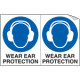 Sheet n. 2 label WEAR EAR PROTECTION EN ISO 7010
