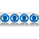 Sheet n. 4 label WEAR EAR PROTECTION EN ISO 7010