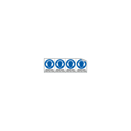 Sheet n. 4 label WEAR EAR PROTECTION EN ISO 7010