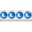 Sheet n. 4 label "WEAR BOOTS"