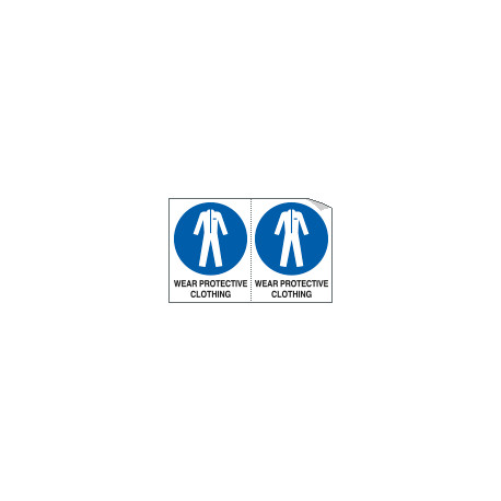 Sheet n. 2 label "WEAR PROTECT. CLOTHING"