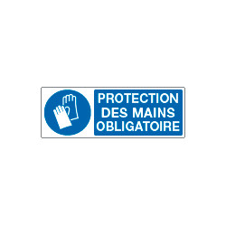 Sign mandatory PROTECTION DES MAINS EN ISO 7010