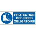 Sign mandatory PROTECTION DES PIEDS OBLIGATOIRE EN ISO 7010 M008