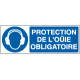 Sign mandatory PROTECTION DE L'OUIE OBLIGATOIRE EN ISO 7010 M003