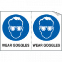 Sheet n. 2 label WEAR GOGGLES