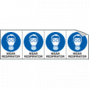 Sheet n. 4 label WEAR RESPIRATOR