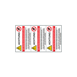 Sheet n. 3 label ACHTUNG. . . . . EN ISO 7010