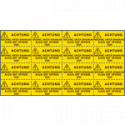Sheet n. 16 label MACHINE UNTER SPANNUNG AUCH MIT OFFENE. . . EN ISO 7010
