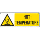 Sign hazard HOT TEMPERATURE EN ISO 7010