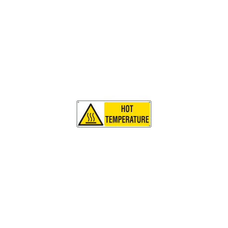 Sign hazard HOT TEMPERATURE EN ISO 7010