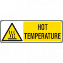 Sign hazard HOT TEMPERATURE EN ISO 7010