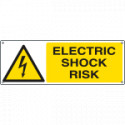Sign hazard ELECTRIC SHOCK RISK EN ISO 7010 W012