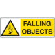 Sign hazard " FALLING OBJECTS "EN ISO 7010 W035